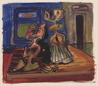 KT 1991 126
          <br/>
          In de Kamer; twee figuren in een kamer
          <br/>
          <em>Ouborg, Pieter (1893-1956)</em>
